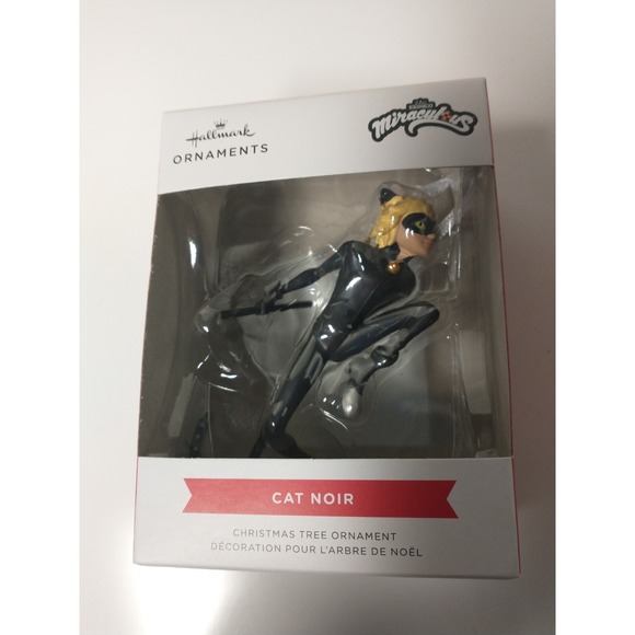 Hallmark Other - 2024 Hallmark ZAG Miraculous CAT NOIR Black Bodysuit Mask Christmas Ornament NEW